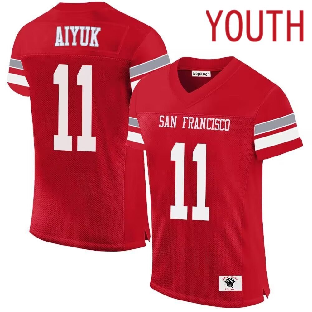 Youth San Francisco 49ers #11 Aiyuk red 2024 Nike Limited NFL throwback Jersey ->women nfl jersey->Women Jersey